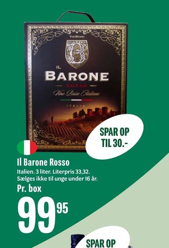 Min Købmand Il Barone Rosso tilbud