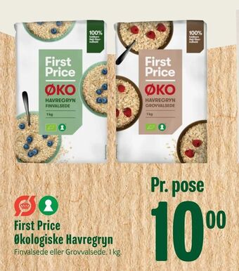 Min Købmand First Price Økologiske Havregryn tilbud