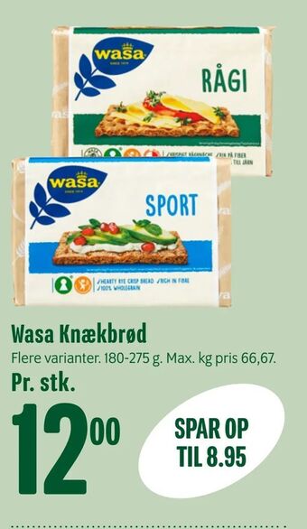 Min Købmand Wasa Knækbrød tilbud
