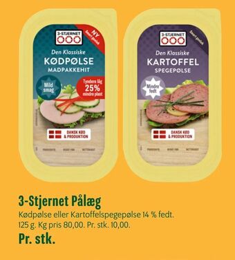 Min Købmand 3-Stjernet Pålæg tilbud
