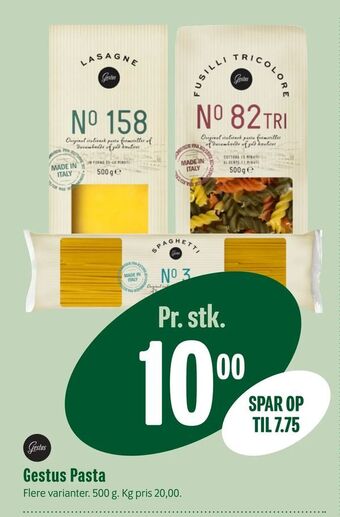Min Købmand Gestus Pasta tilbud