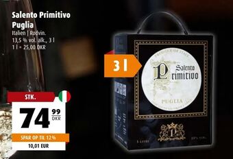 Scandinavian Park Salento Primitivo Puglia tilbud