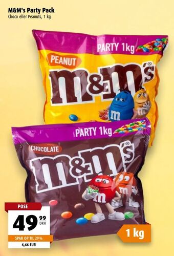 Scandinavian Park M&M's Party Pack tilbud