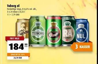Scandinavian Park Tuborg øl tilbud