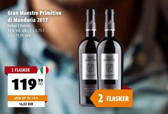 Scandinavian Park Gran Maestro Primitivo di Manduria 2017 tilbud