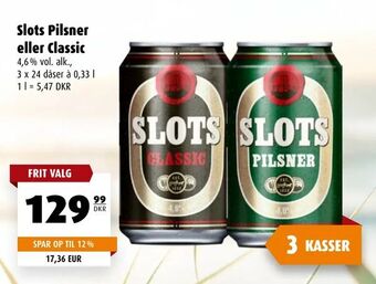 Slots Pilsner eller Classic