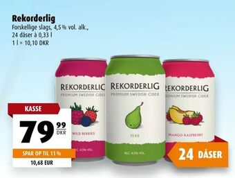 Scandinavian Park Rekorderlig tilbud