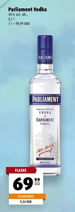 Scandinavian Park Parliament Vodka tilbud