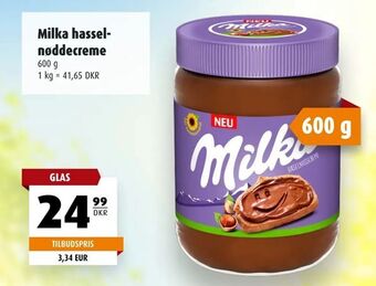Scandinavian Park Milka hasselnøddecreme tilbud