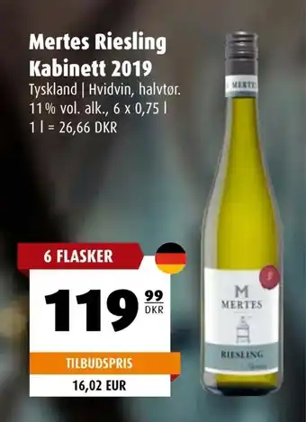 Scandinavian Park Mertes Riesling Kabinett 2019 tilbud
