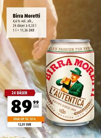 Scandinavian Park Birra Moretti tilbud