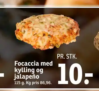 SPAR Focaccia med kylling og jalapeño tilbud
