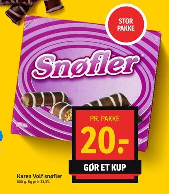 SPAR Karen Volf snøfler tilbud