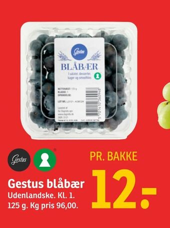 SPAR Gestus blåbær tilbud