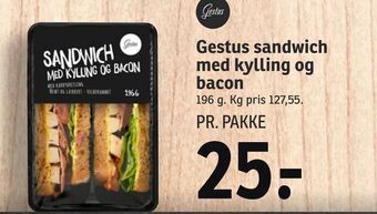 SPAR Gestus sandwich med kylling og bacon tilbud