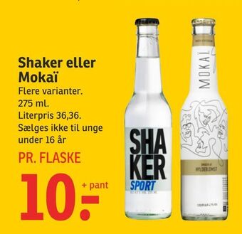 SPAR Shaker eller Mokaï tilbud
