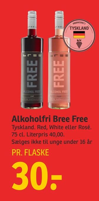 SPAR Alkoholfri Bree Free tilbud