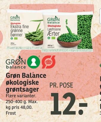SPAR Grøn Balance økologiske grøntsager tilbud
