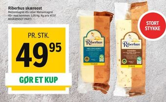 SPAR Riberhus skæreost tilbud