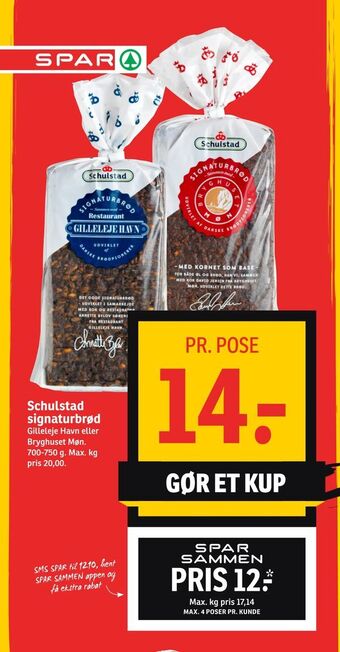 SPAR Schulstad signaturbrød tilbud