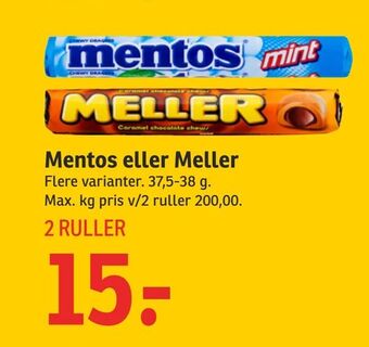 Mentos eller Meller