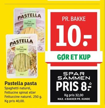 SPAR Pastella pasta tilbud