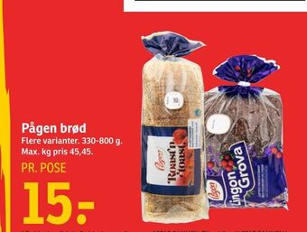 SPAR Pågen brød tilbud