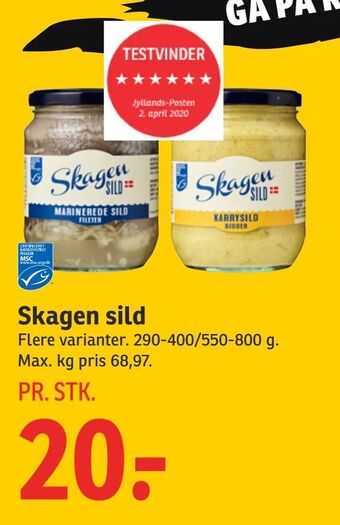 SPAR Skagen sild tilbud