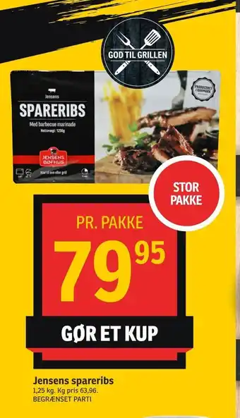 SPAR Jensens spareribs tilbud