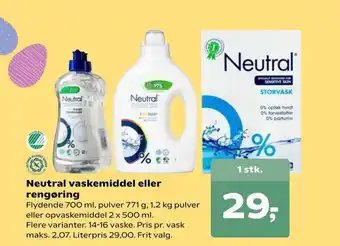 Dagli'Brugsen Neutral vaskemiddel eller rengøring tilbud
