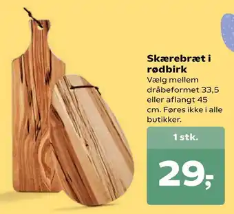 Skærebræt i rødbirk