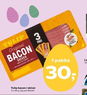Tulip bacon i skiver