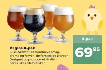 Øl glas 4-pak