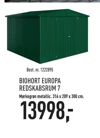 Johannes Fog Biohort europa redskabsrum 7 tilbud