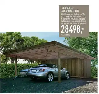 Johannes Fog Fog dobbelt carport cp01dur tilbud