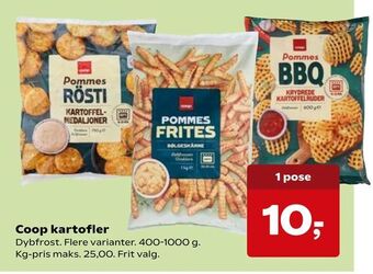 Kvickly Coop kartofler tilbud