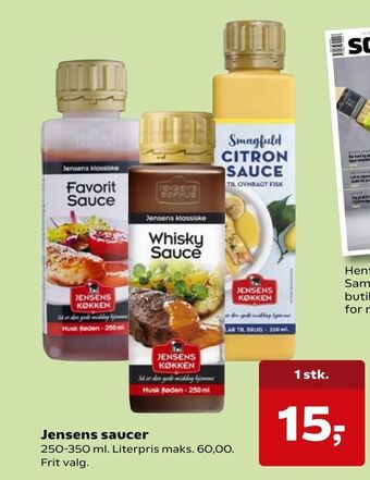 Kvickly Jensens saucer tilbud