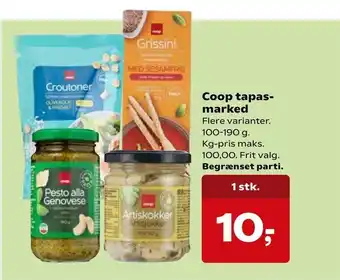 Kvickly Coop tapas marked tilbud