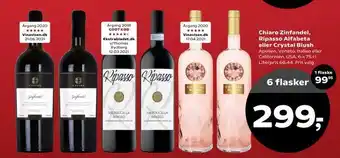 Kvickly Chiaro Zinfandel, Ripasso Alfabeta eller Crystal Blush tilbud