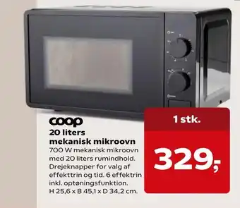 Kvickly 20 liters mekanisk mikroovn tilbud