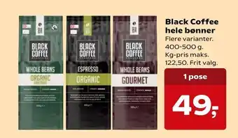 Black Coffee hele bønner