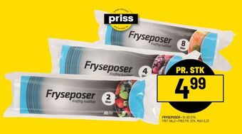 Priss Fryseposer tilbud