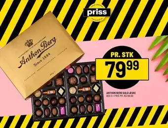 Priss Anthon berg guld æske tilbud