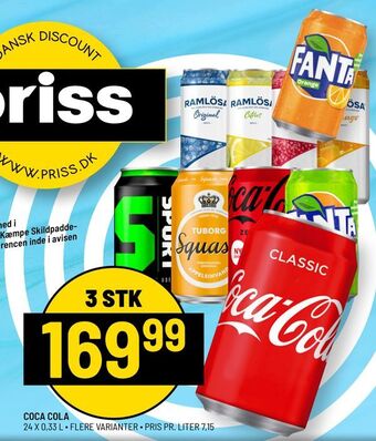 Priss Coca cola tilbud