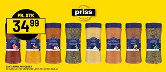 Priss Santa maria krydderier tilbud