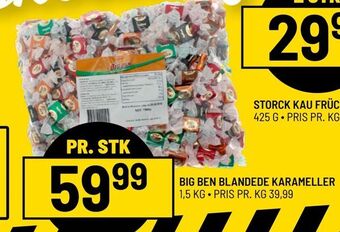 Priss Big ben blandede karameller tilbud
