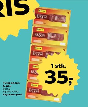 SuperBrugsen Tulip bacon 5-pak tilbud