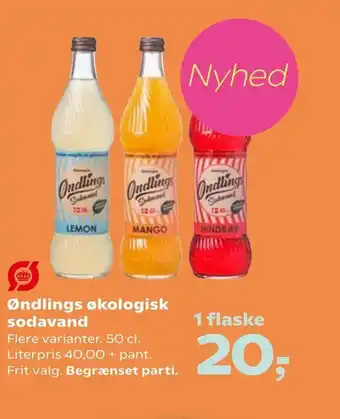SuperBrugsen Øndlings økologisk sodavand tilbud