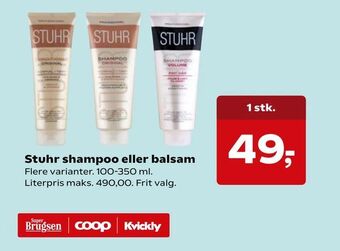 SuperBrugsen Stuhr shampoo eller balsam tilbud