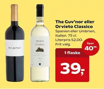 SuperBrugsen The Guv'nor eller Orvieto Classico tilbud